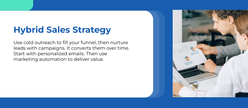 cold email hybrid strategy