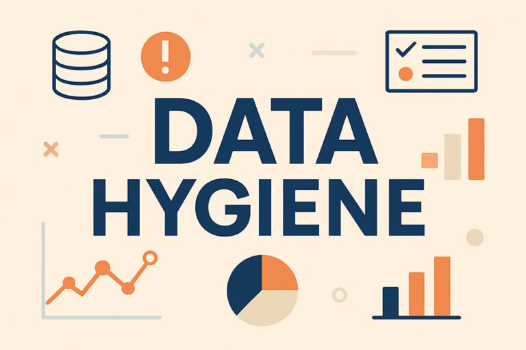 Abstract digital illustration of organized data streams symbolizing data hygiene in marketing.