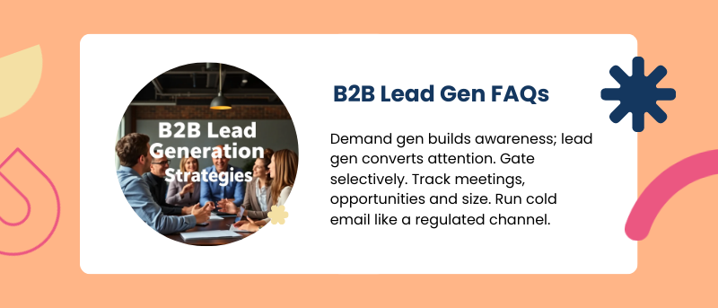 b2b lead generation questions