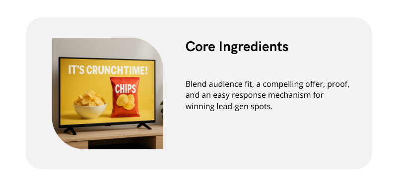 lead gen commercial formula