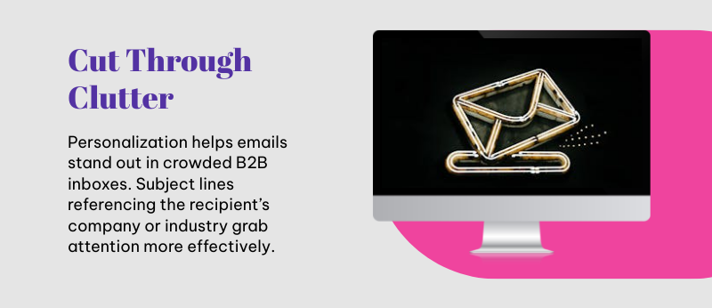 benefits of b2b email personalization