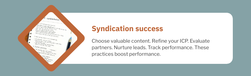 content syndication best practices