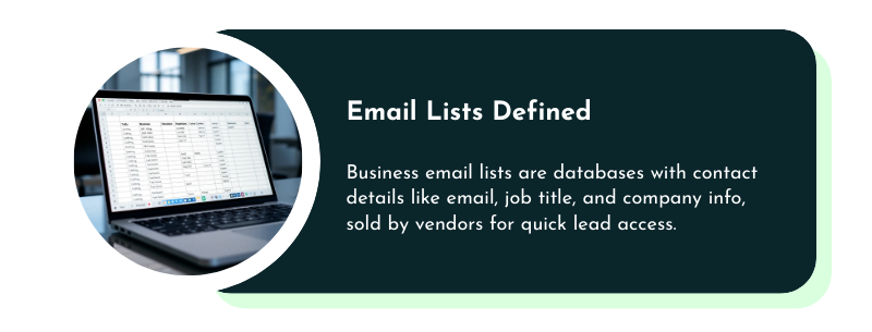 what are business email lists
