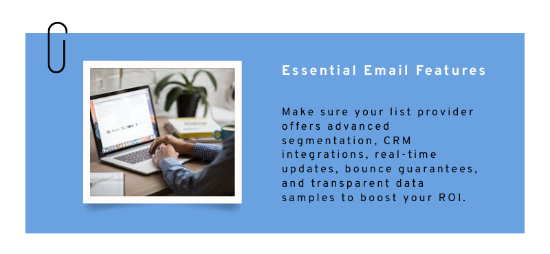 essential email list features