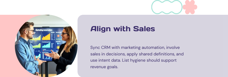 align email list hygiene with sales