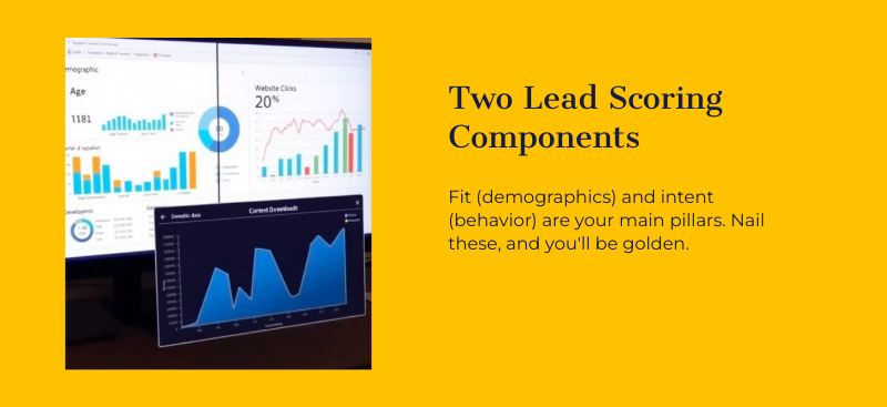 b2b lead scoring components