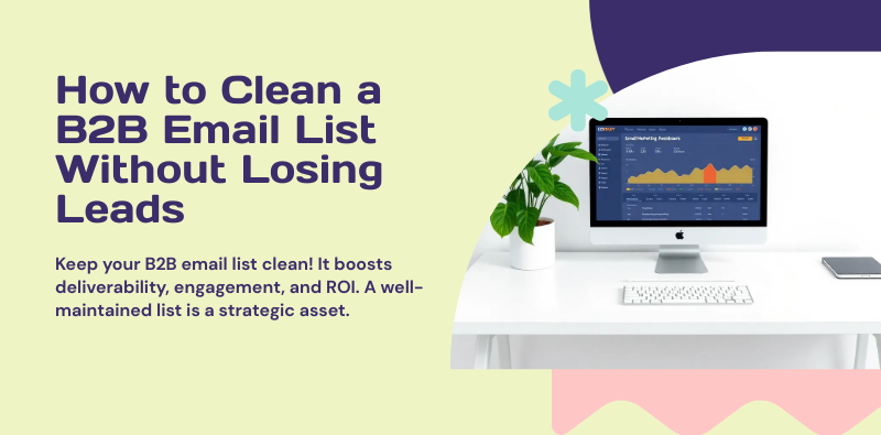 how to clean b2b email list