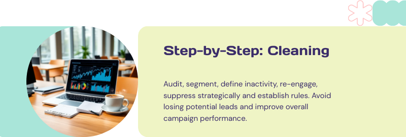 b2b email cleaning steps