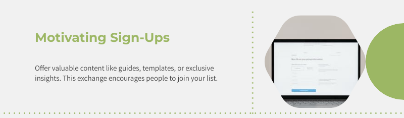 email list sign ups
