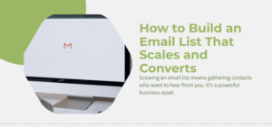 how to build an email list