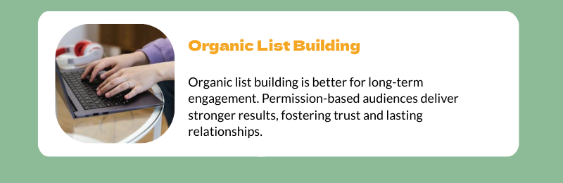 building an organic email list