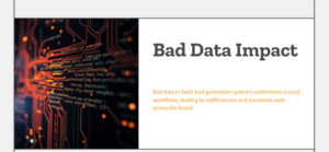 saas bad data impact