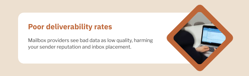 poor email deliverability rates
